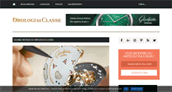 Desktop Screenshot of orologidiclasse.com